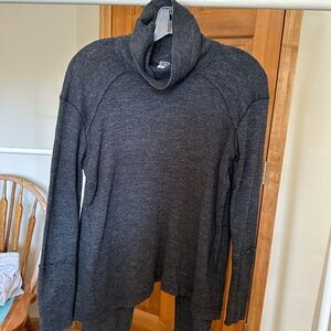 Free People Charcoal Turtleneck Sweater
